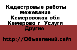 Кадастровые работы, межевание - Кемеровская обл., Кемерово г. Услуги » Другие   